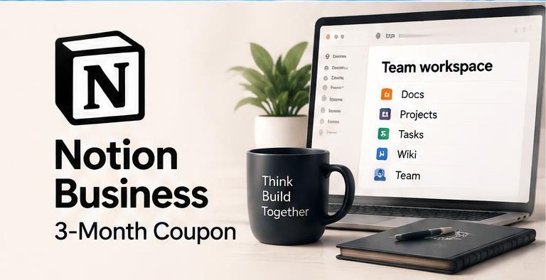 Notion Business 3-Month Coupon artwork