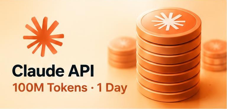 Claude API 100M Tokens 1 Day artwork