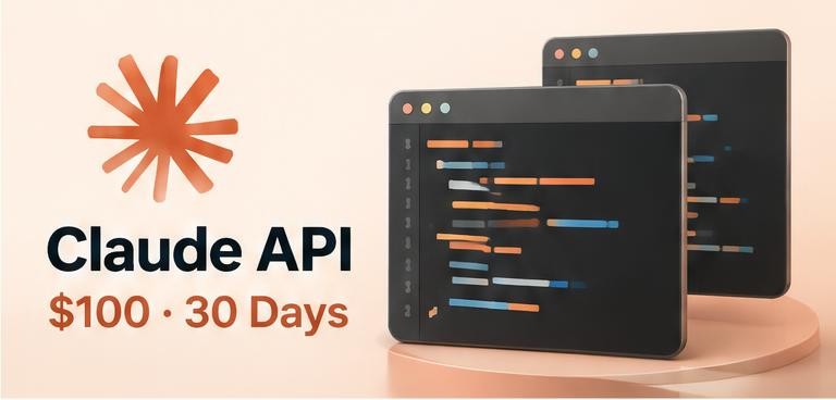 Claude $100 API 30 Days artwork
